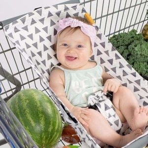Binxy Baby shopping cart hammock in triangles
